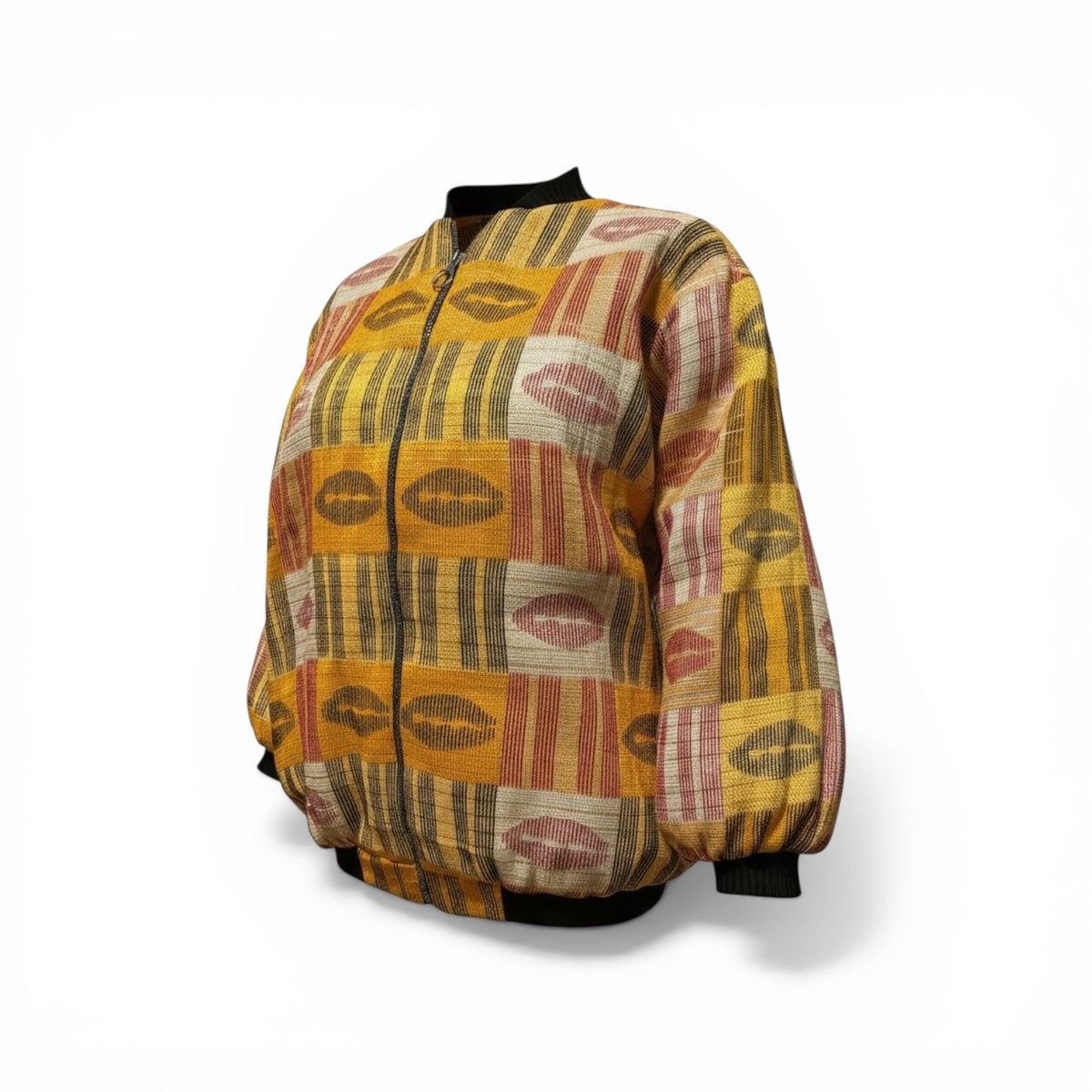Nkem Akwete Bomber Jacket (Sample) - LOVE DOT, Inc.