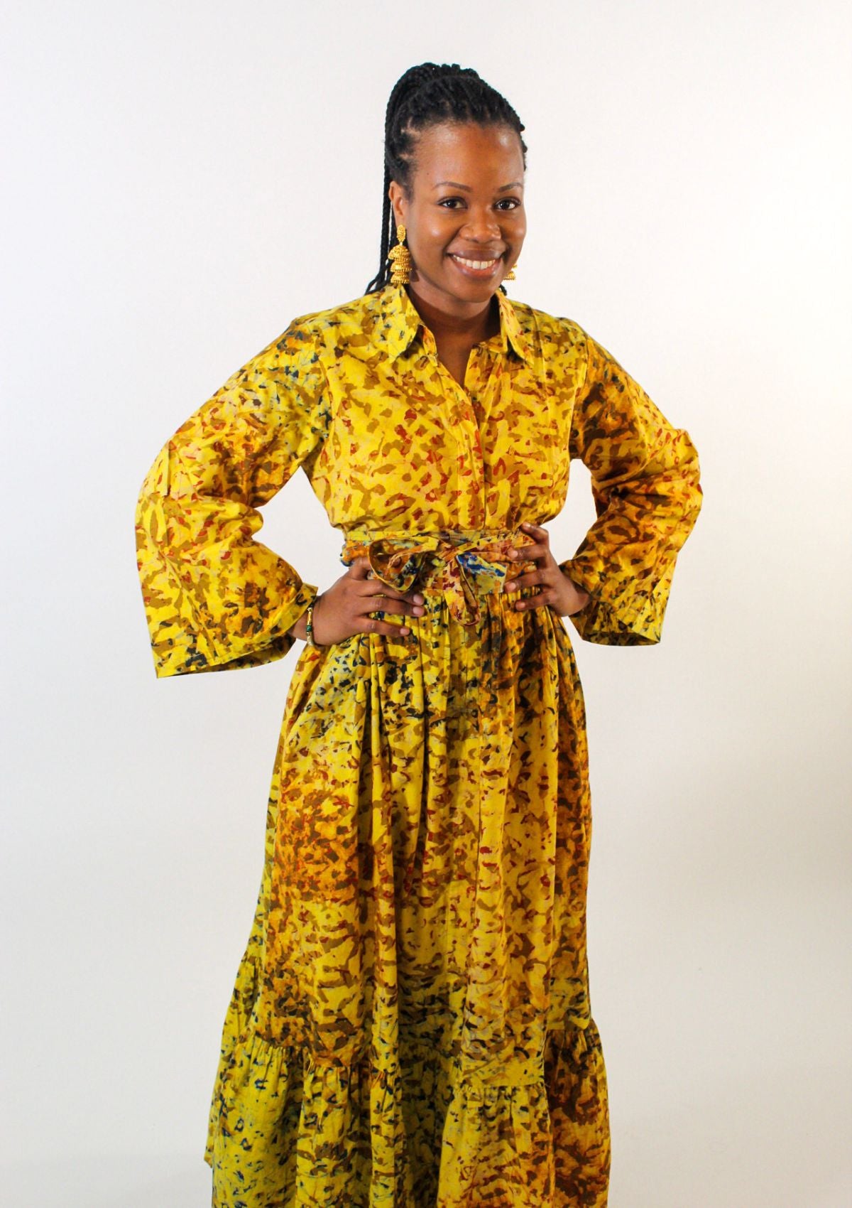 The Everyday Polo Dress - Yellow - LOVE DOT, Inc.