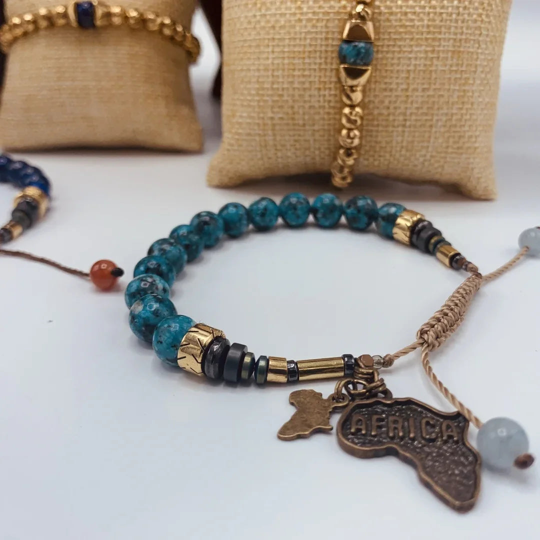 Cape Blue Bracelet (8MM) - LOVE DOT, Inc.