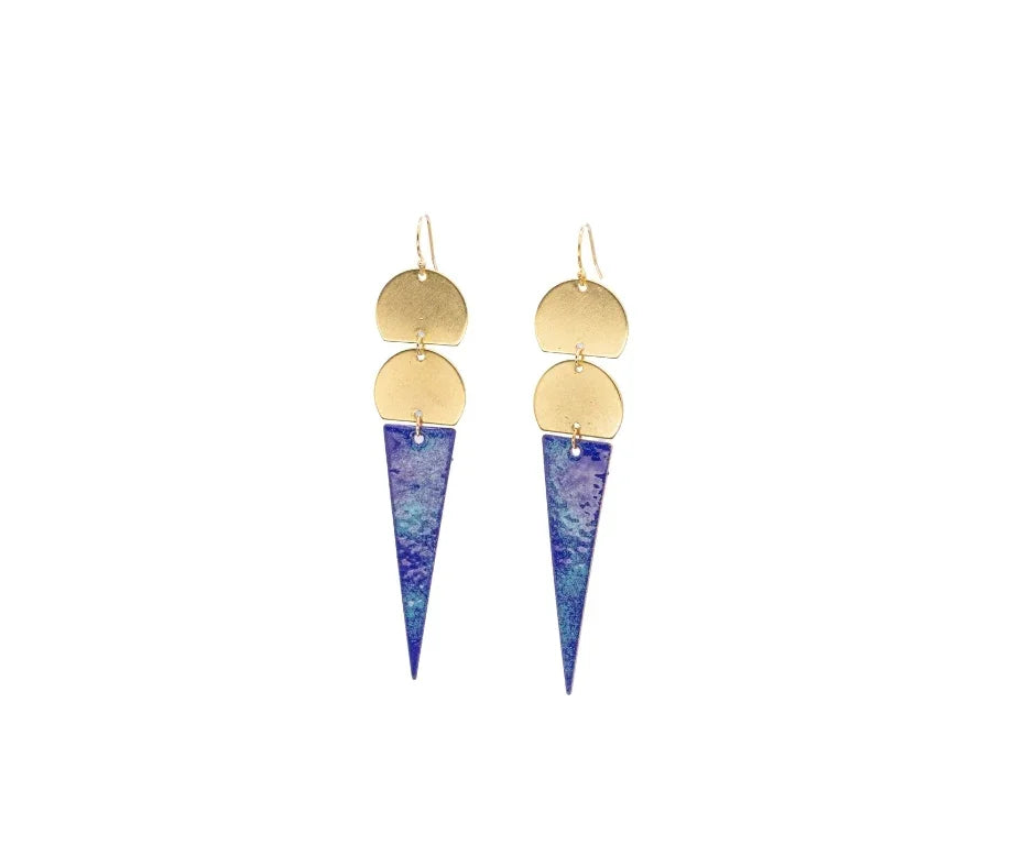 Duet Cobalt Earrings - LOVE DOT, Inc.