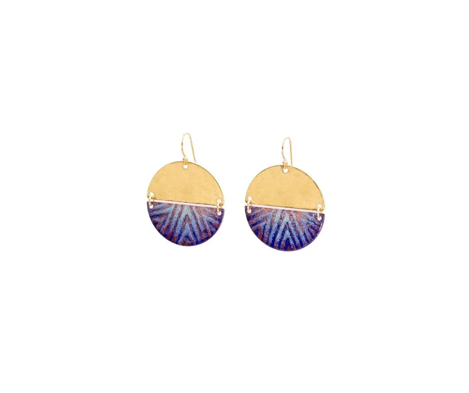 Twilight Gong Earrings - LOVE DOT, Inc.