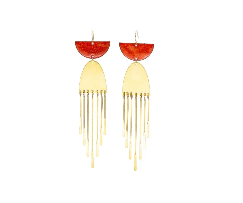 Flame Resort Earrings - LOVE DOT, Inc.