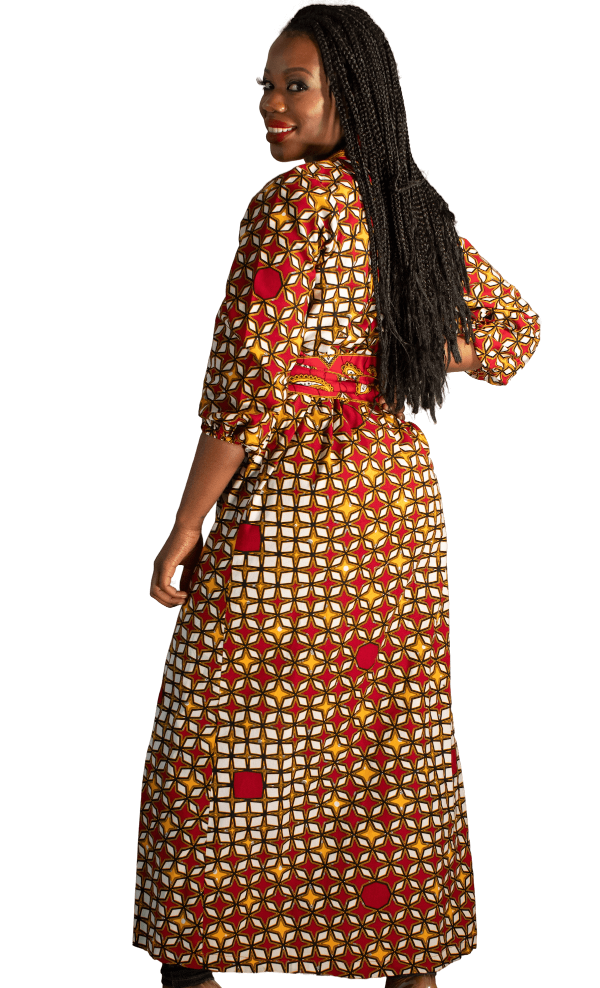 The Delta Ankara Kimono (Long) - LOVE DOT, Inc.