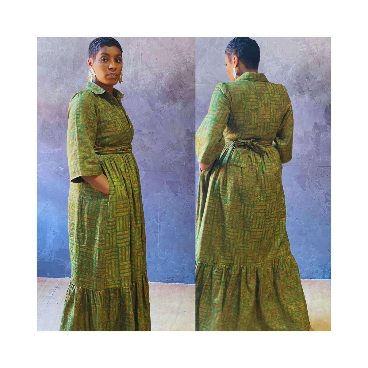 Ada Green Everyday Polo Dress - Hyphen Capsule Collection - LOVE DOT, Inc.