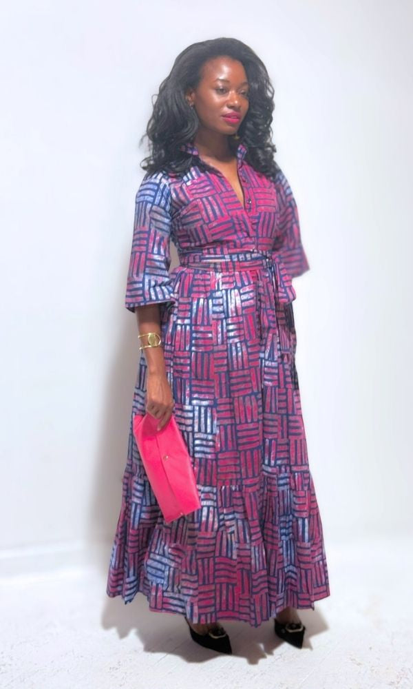 Ada Purple Everyday Polo Dress - Hyphen Capsule Collection