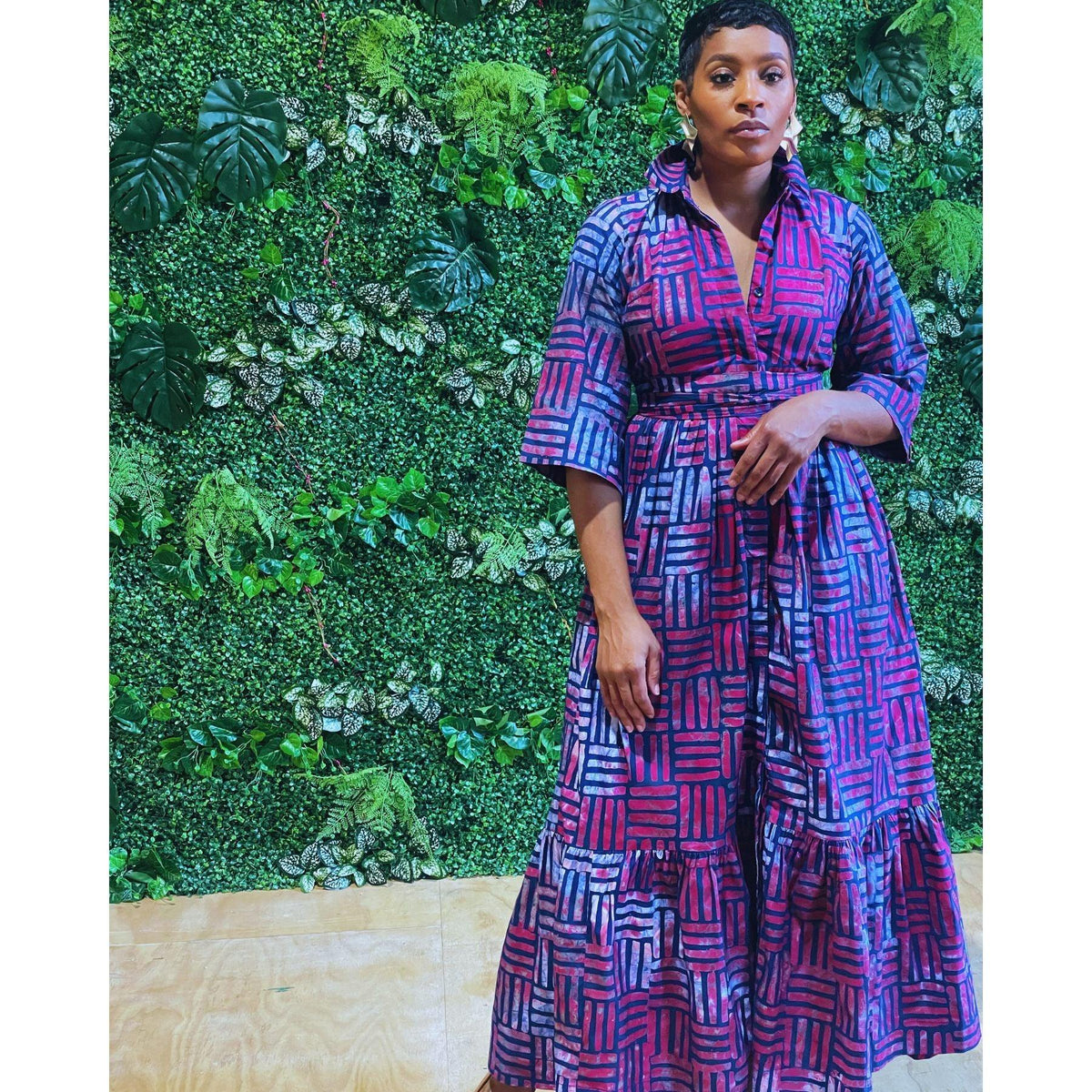 Ada Purple Everyday Polo Dress - Hyphen Capsule Collection - LOVE DOT, Inc.