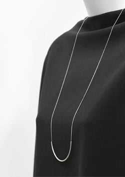 Courbe Long Necklace - LOVE DOT, Inc.
