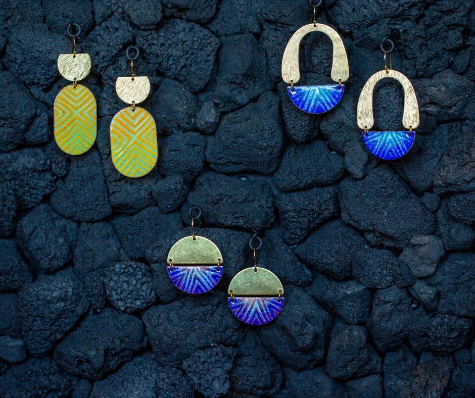 Twilight Gong Earrings - LOVE DOT, Inc.