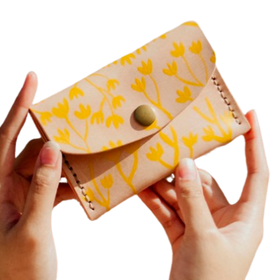 Yellow bloom mini purse - LOVE DOT, Inc.