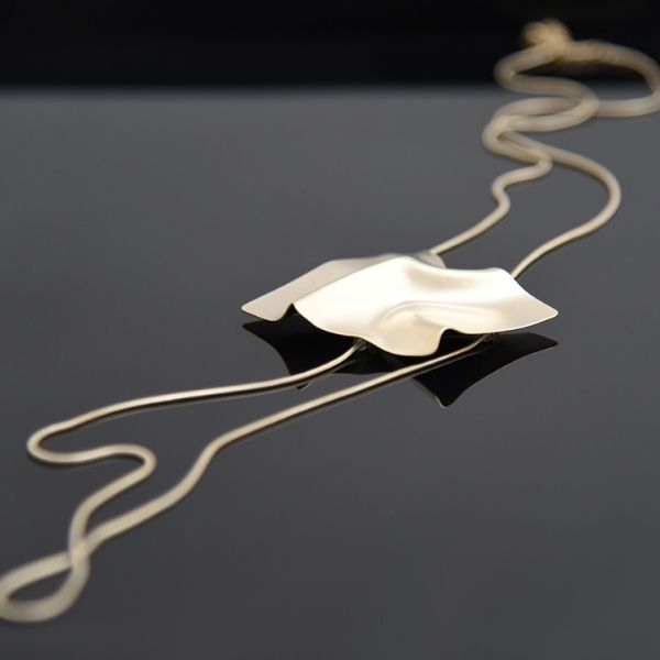 Satin Gold Mobula Lariat Necklace - LOVE DOT, Inc.