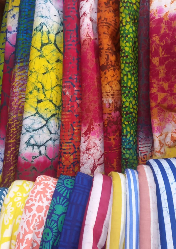 25 Bundles of Handmade Batik Fabric (Bulk Purchase)