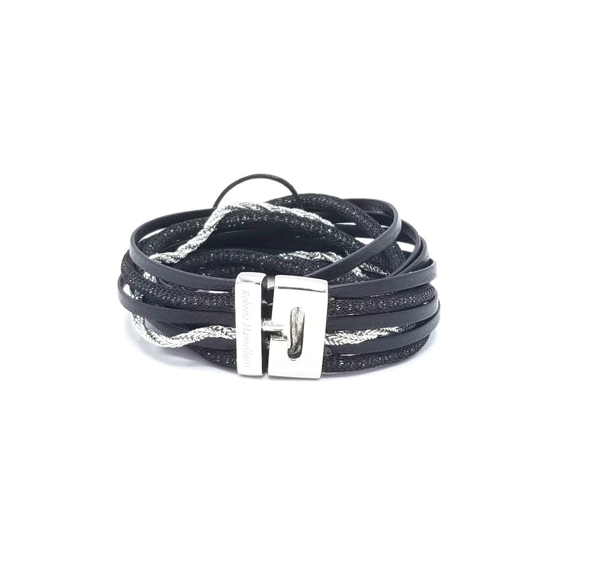 Roberto Mantellassi Black Bracelet - LOVE DOT, Inc.
