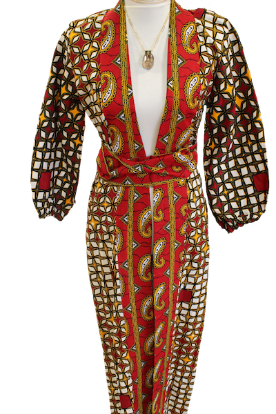 The Delta Ankara Kimono (Long) - LOVE DOT, Inc.