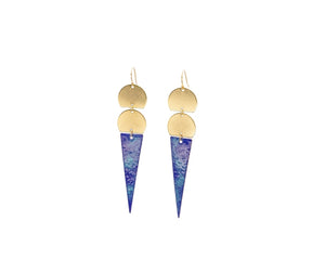 Duet Cobalt Earrings - LOVE DOT, Inc.