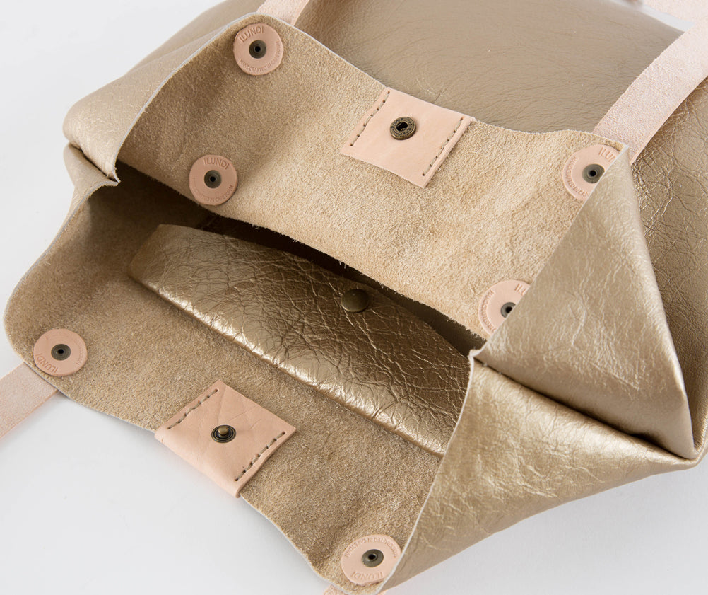 Gold Soft Tote - LOVE DOT, Inc.