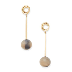 Linea Horn Drop Earrings - LOVE DOT, Inc.