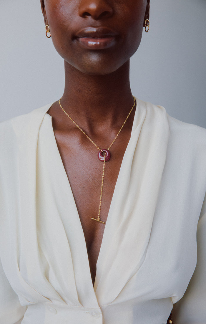 Kazuri Lariat Necklace - LOVE DOT, Inc.