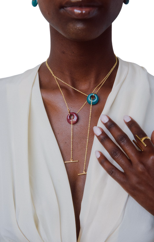 Kazuri Lariat Necklace - LOVE DOT, Inc.