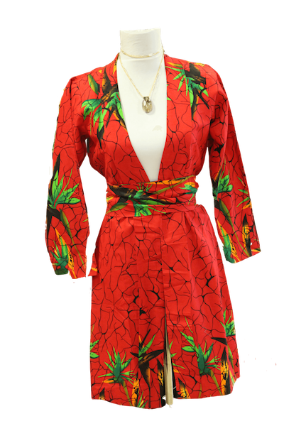 Paradise Ankara Kimono (Short) - LOVE DOT, Inc.