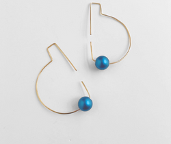 Selene Hoops - Vibrant Turquoise - LOVE DOT, Inc.