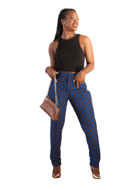 Royalty Slim Fit Ankara Pant - LOVE DOT, Inc.