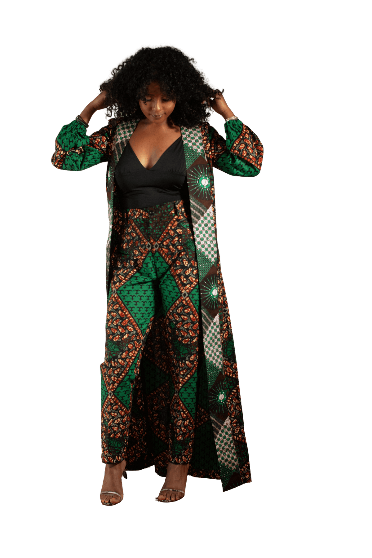 Sambesi Ankara Kimono (Long) - LOVE DOT, Inc.