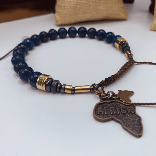 Victoria Blue Bracelet (8MM) - LOVE DOT, Inc.