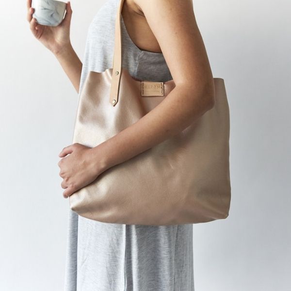 Gold Soft Tote - LOVE DOT, Inc.