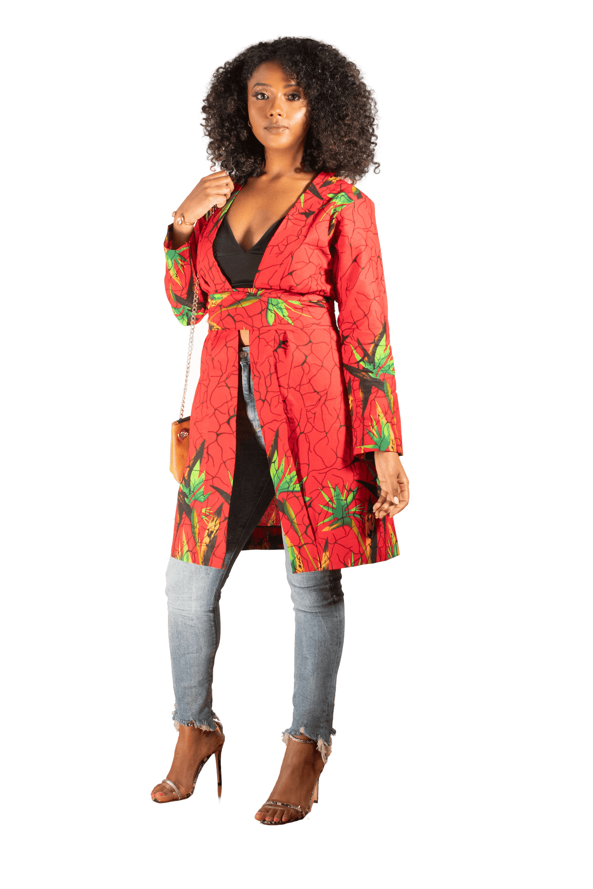 Paradise Ankara Kimono (Short) - LOVE DOT, Inc.
