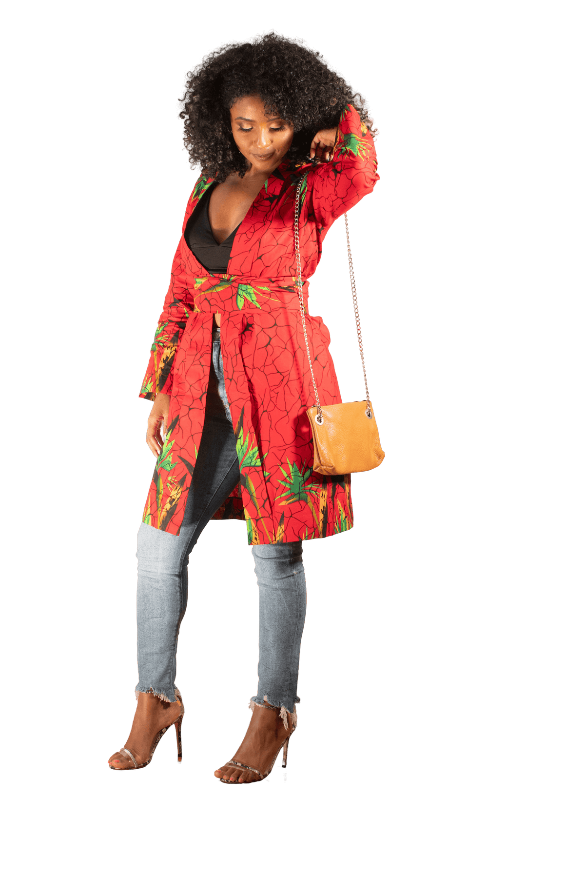 Paradise Ankara Kimono (Short) - LOVE DOT, Inc.